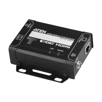 ATEN VE801T Audio-Video-Leistungsverstärker AV-Sender Schwarz