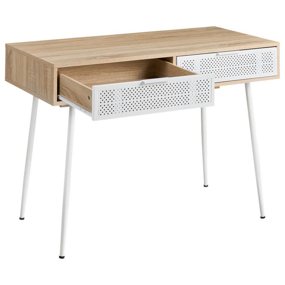 Beliani Table de bureau en Panneau de particules de bois Moderne CHULA  