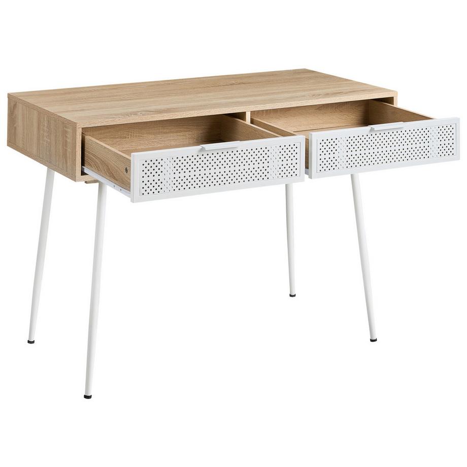 Beliani Table de bureau en Panneau de particules de bois Moderne CHULA  