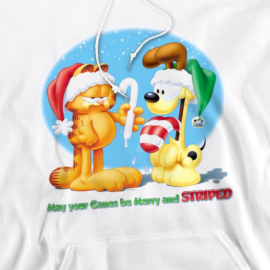Garfield Merry And Striped Felpa Con Cappuccio  