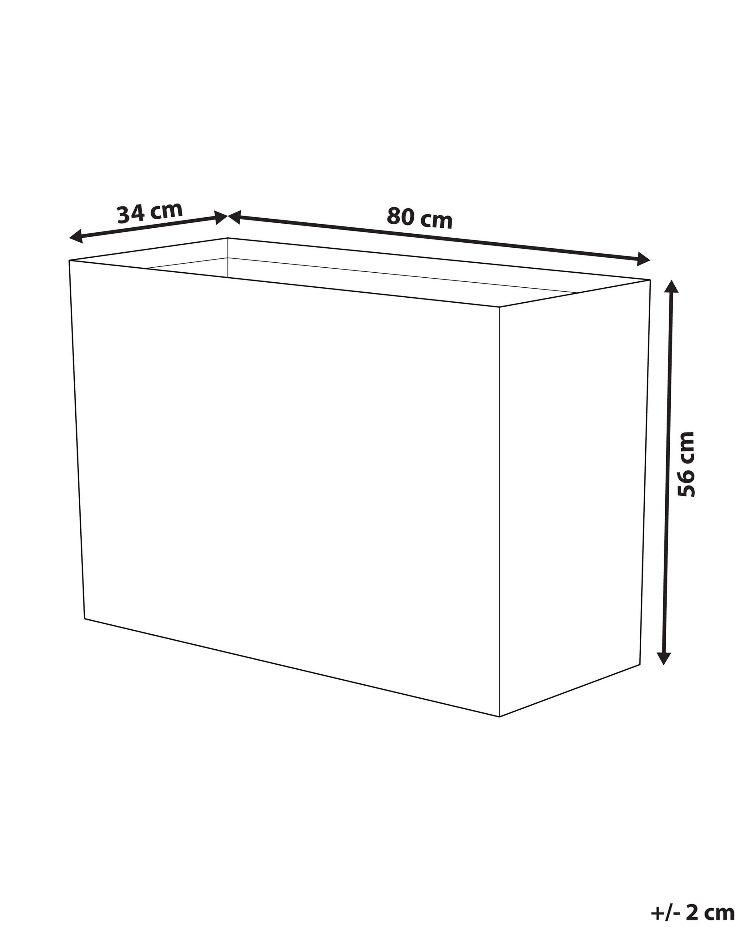 Beliani Vaso per piante en Fibra d'argilla Rustico EDESSA  