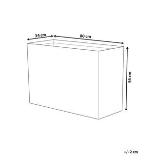 Beliani Vaso per piante en Fibra d'argilla Rustico EDESSA  