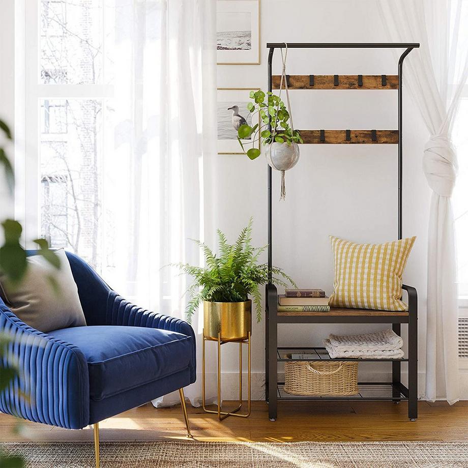 Calicosy Guardaroba d'ingresso 9 Ganci con Scarpiera  