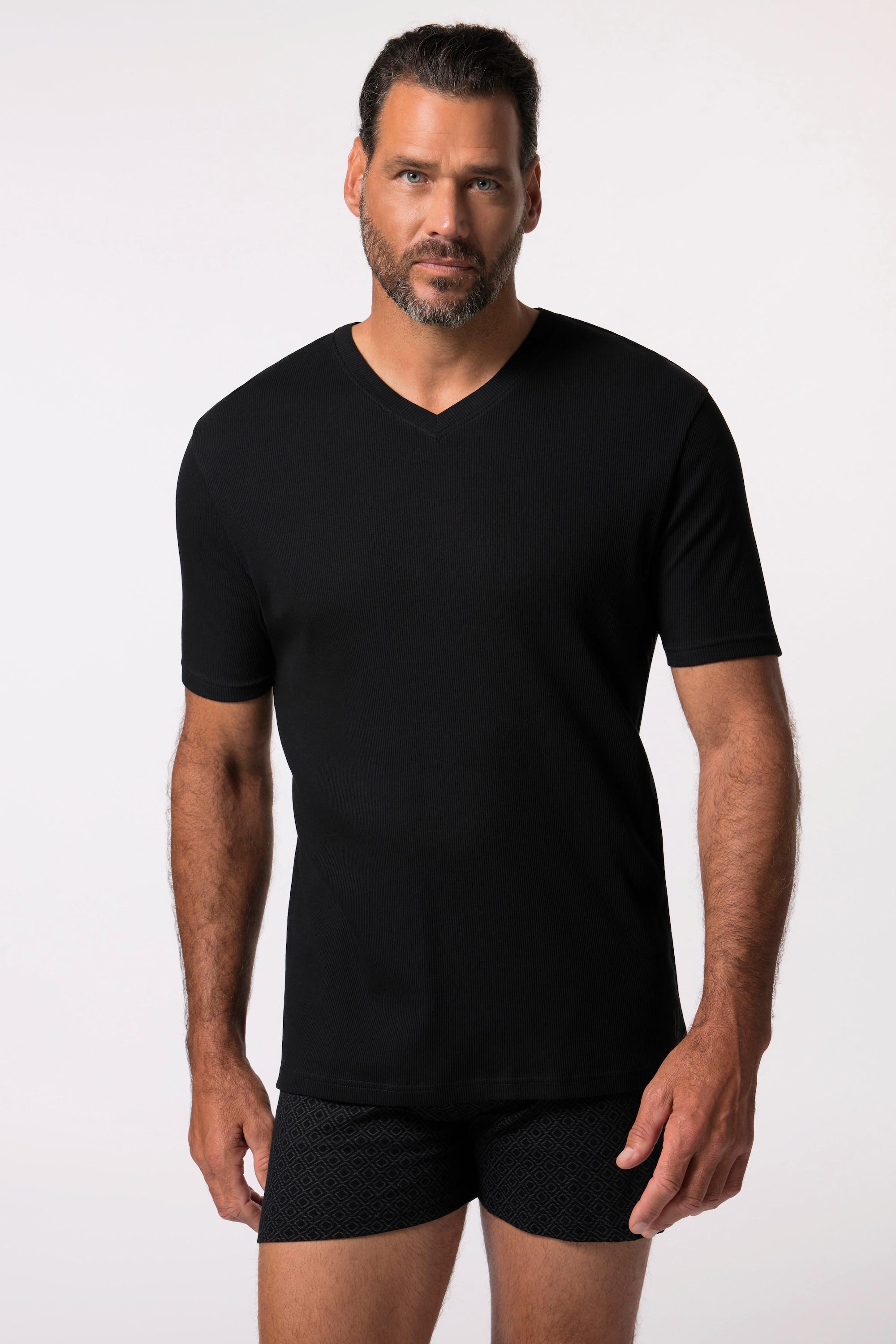 JP1880 Rippjersey V-Ausschnitt Unterhemd  