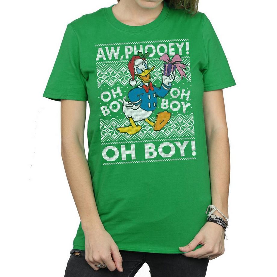 Disney Donald Duck Aw Phooey Oh Boy T-Shirt Natalizio  