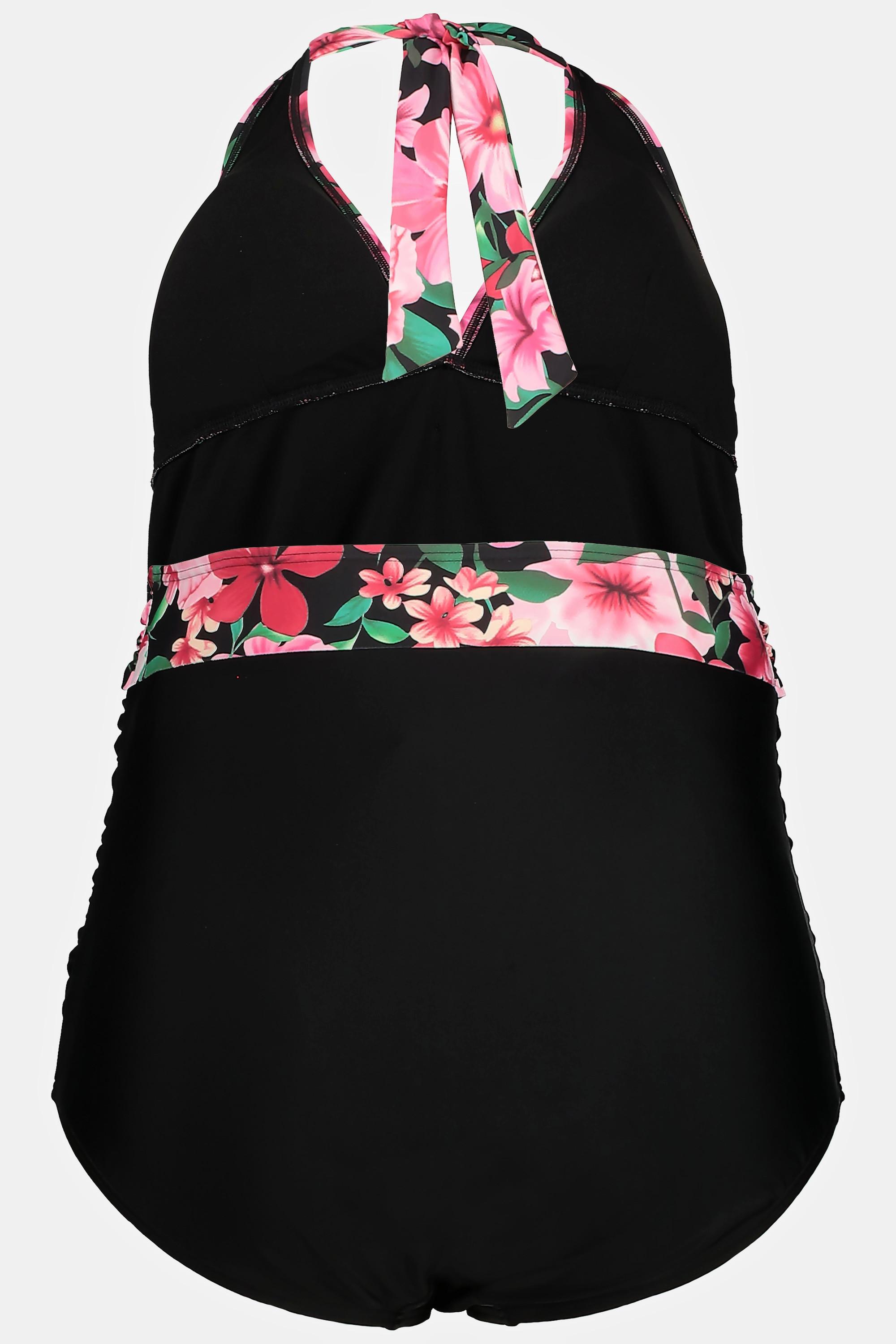 Ulla Popken Bellieva Maillot de bain noué nuque bonnets souples  