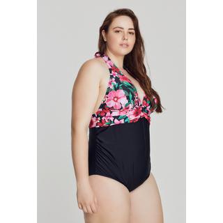 Ulla Popken Bellieva Maillot de bain noué nuque bonnets souples  