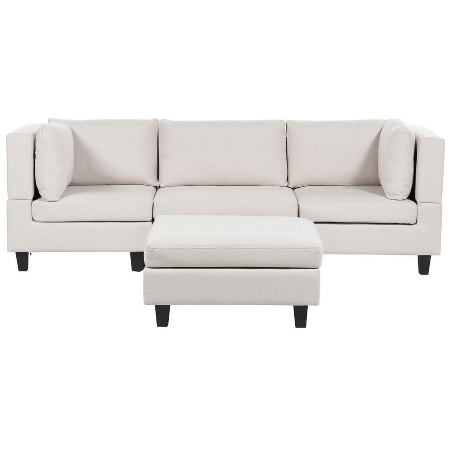 Sofa mit Ottomane aus Stoff  UNSTAD