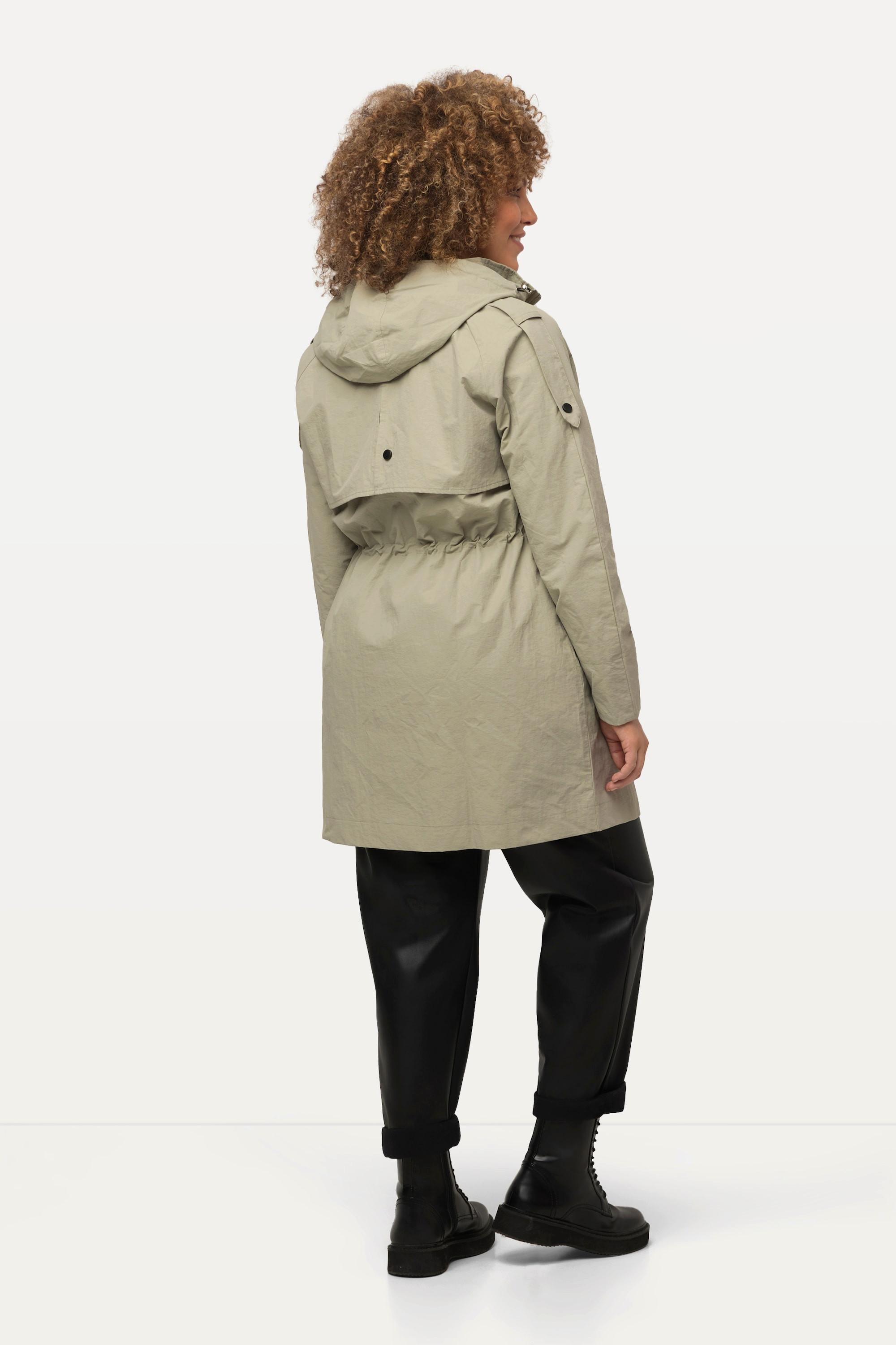 Ulla Popken HYPRAR Manteau fonctionnel imperméable à capuche  