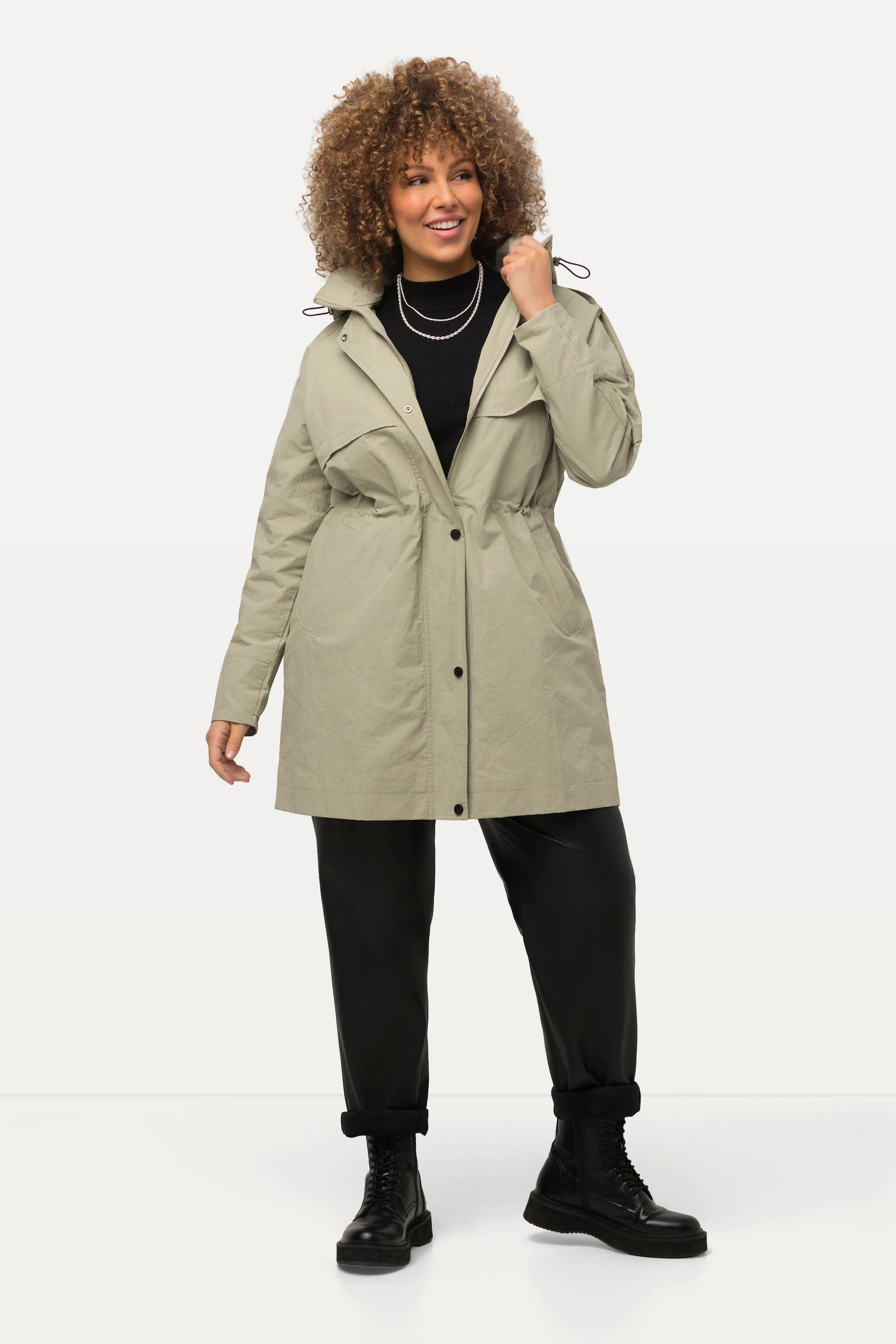 Ulla Popken  Manteau technique HYPRAR, imperméable, capuche 