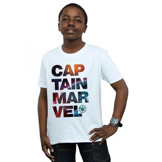 MARVEL  Tshirt CAPTAIN SPACE TEXT 