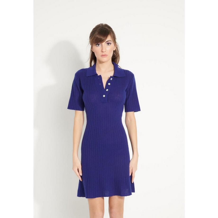 AVA 17 Robe en maille côtelée - 100% cachemire déjaugé