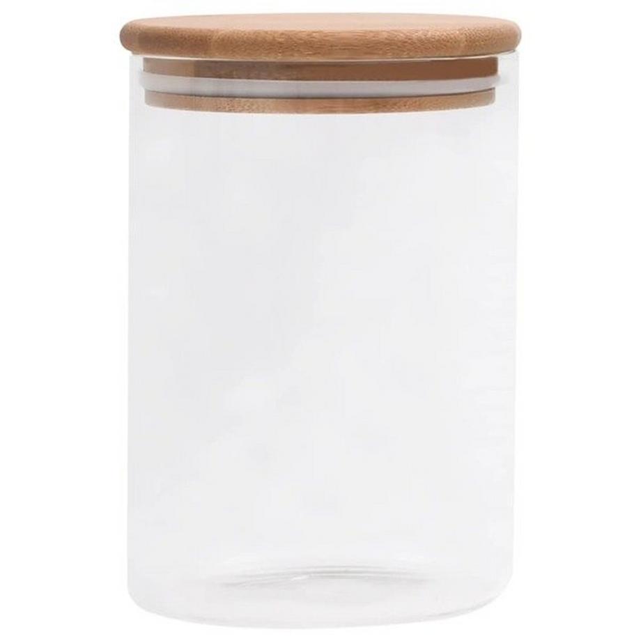 VidaXL Vorratsgläser mit bambusdeckel 4 stk. glas  