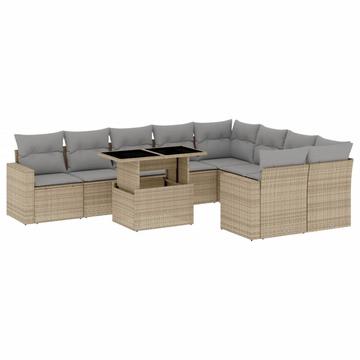 Garten sofagarnitur poly-rattan