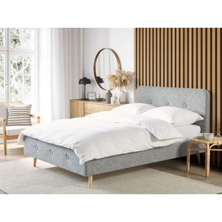 Beliani Bett mit Lattenrost aus Polyester Modern RENNES  
