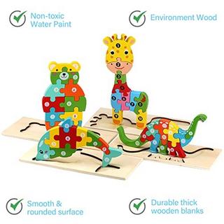 Activity-board  Holzpuzzle für Kleinkinder lernendes pädagogisches Holzpuzzle-Spielzeug 
