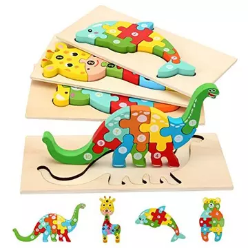 Holzpuzzle für Kleinkinder lernendes pädagogisches Holzpuzzle-Spielzeug