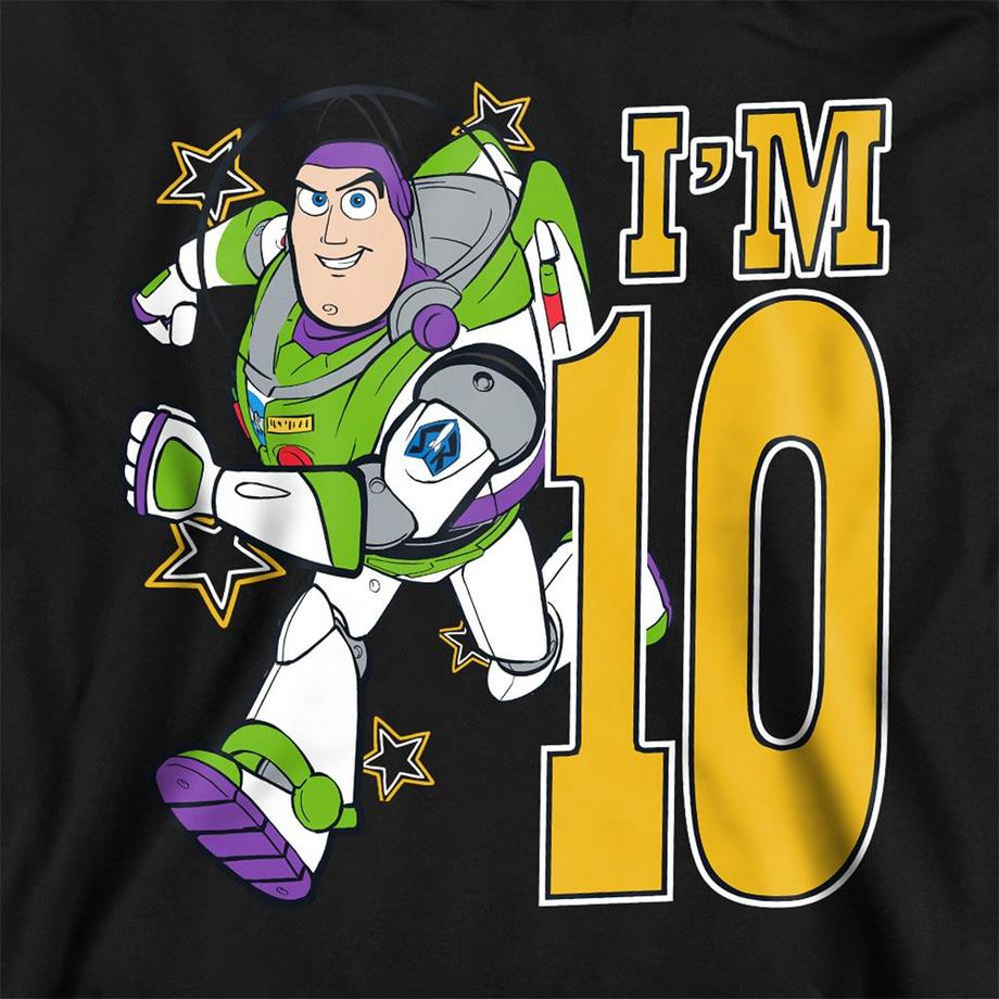 Toy Story  I'm 10 Felpa Con Cappuccio Compleanno Buzz Lightyear 