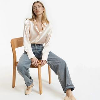 La Redoute Collections Camicetta di seta a maniche lunghe  