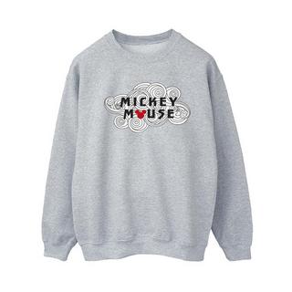 Disney  Mickey Mouse Swirl Logo Sweatshirt 