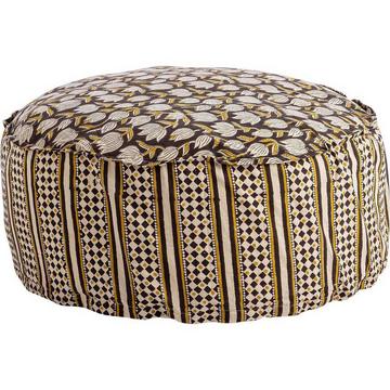 Pouf Calais noir rond 65