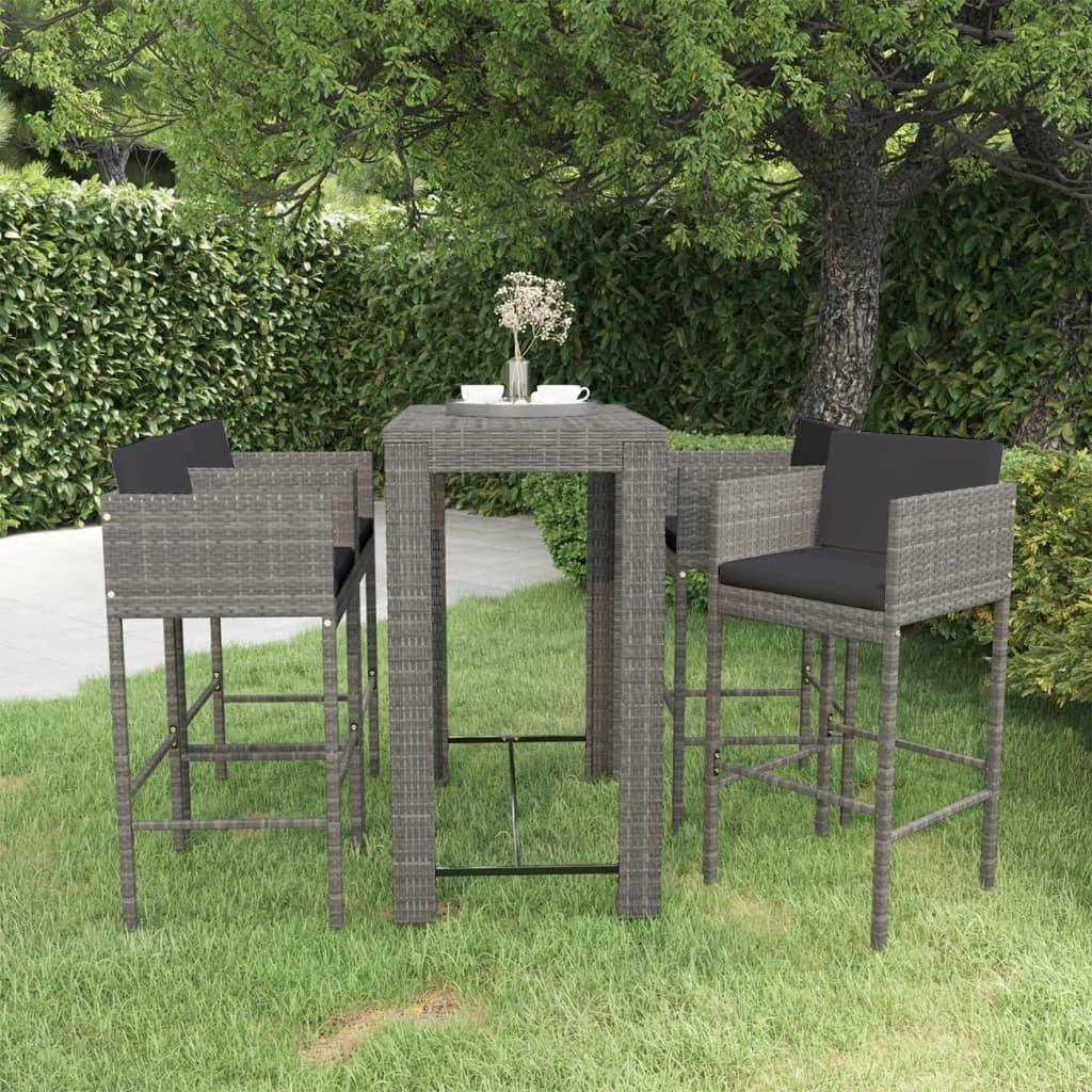 VidaXL Garten-bar-set poly-rattan  