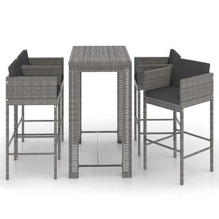 VidaXL Garten-bar-set poly-rattan  