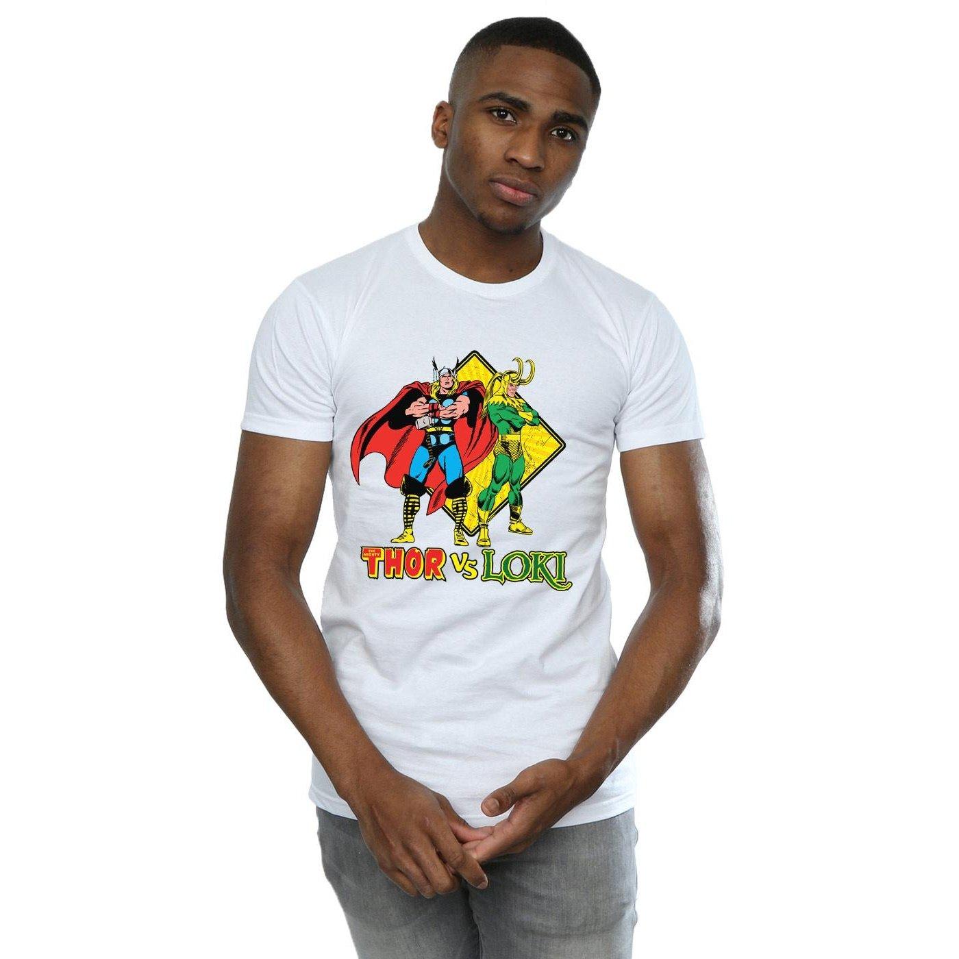 MARVEL Thor vs Loki Grafikdruck T-Shirt  