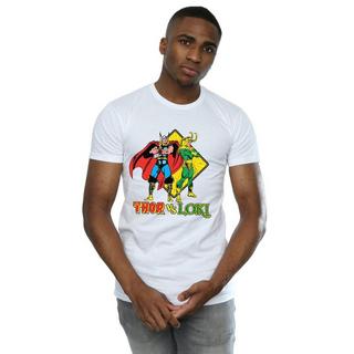 MARVEL Thor vs Loki Grafikdruck T-Shirt  