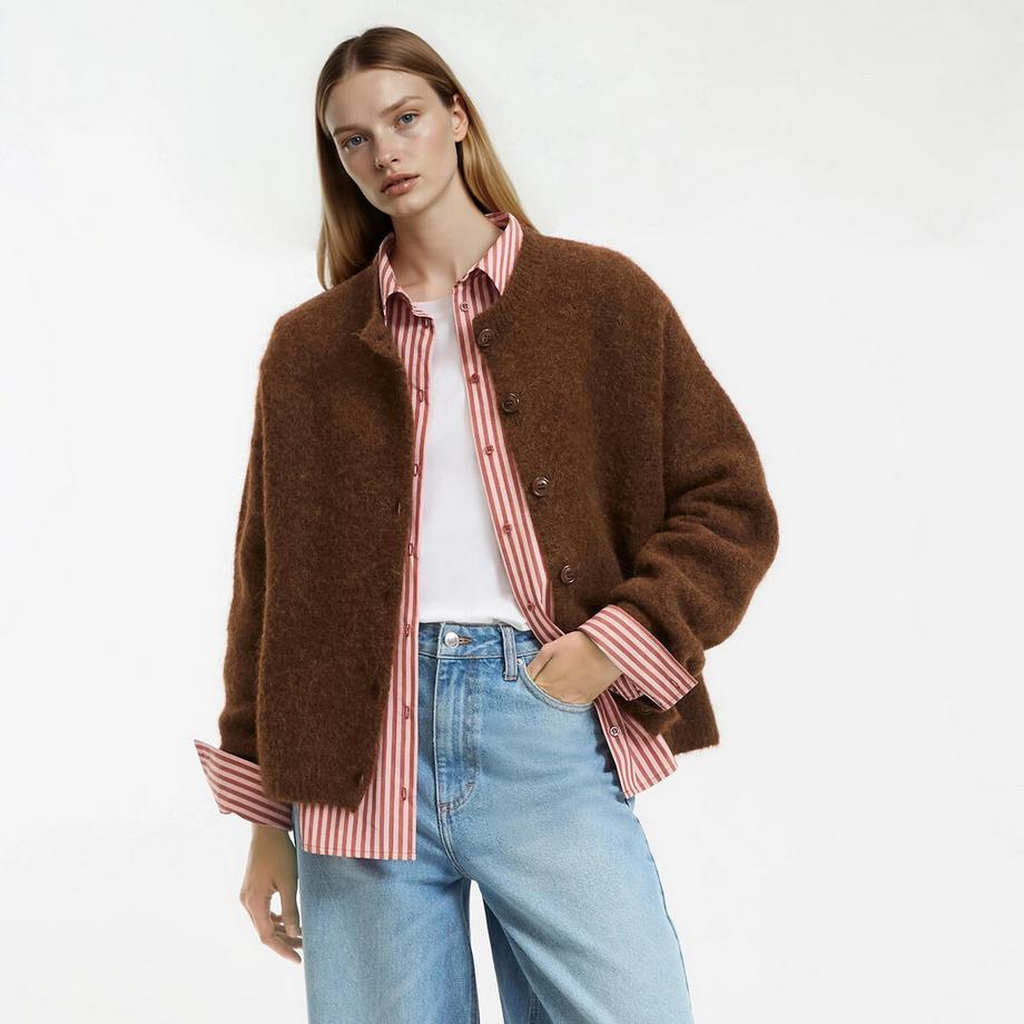 La Redoute Collections Alpaka Mischung Strickjacke  