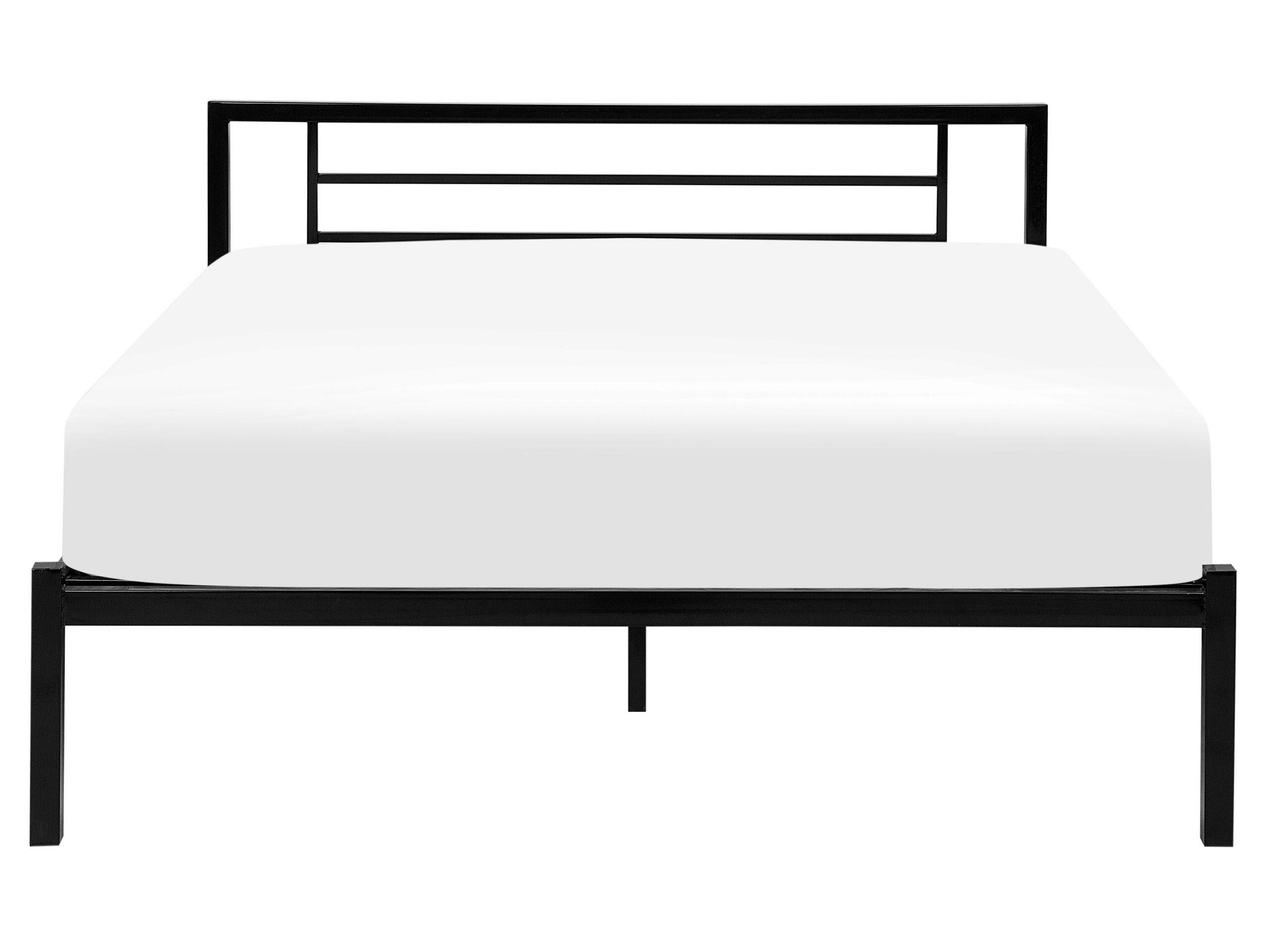 Beliani Bett mit Lattenrost aus Stahl Modern CUSSET  