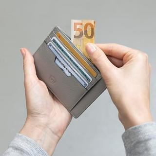 Only-bags.store Portacarte RFID Pelle Nappa 9 Scomparti Orizzontale  