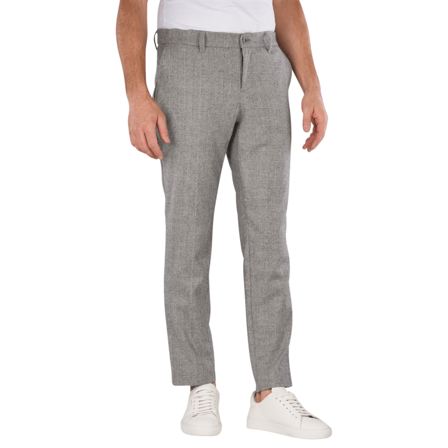 Lou Chino Regular Fit Wool Check