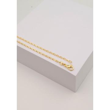 Collier forçat or jaune 750, 2mm, 45cm