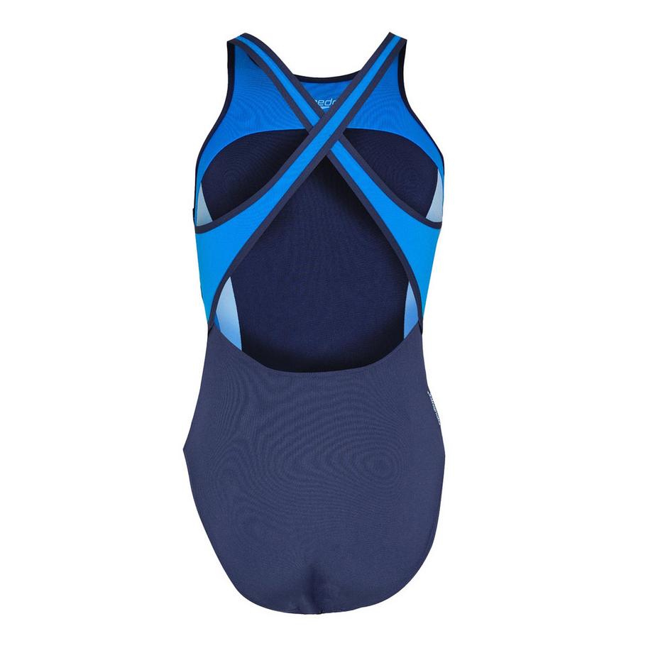 speedo Maillot de Bain Color Block Dos Croisé  