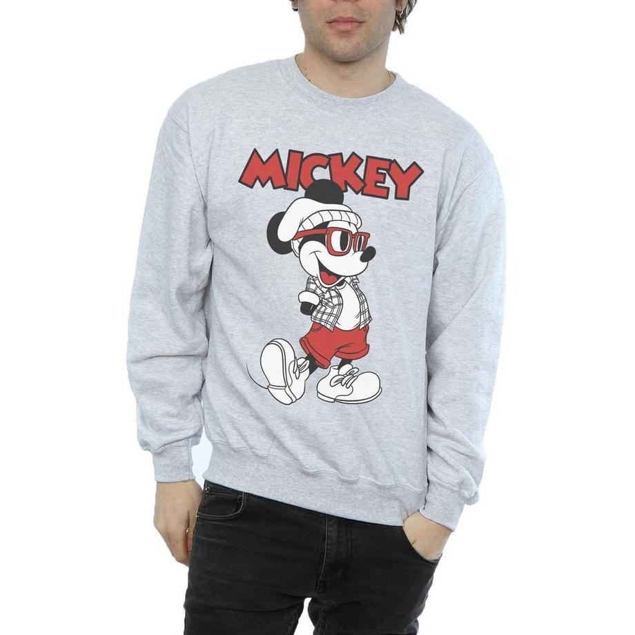 Disney Mickey Mouse Sweatshirt Col Rond  