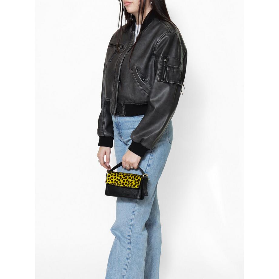 Gave Lux Sac sous le bras imprimé léopard  