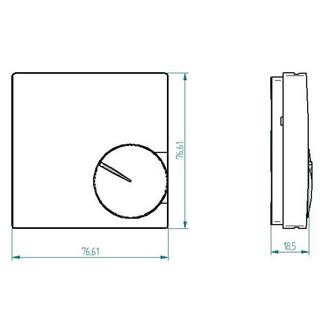 Eberle RTR-S 6721-1, Slimline Raumtemperaturregler  