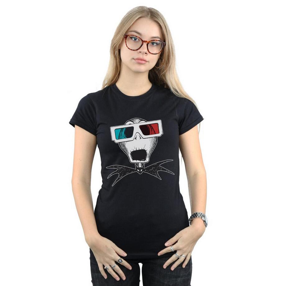 Disney Nightmare Before Christmas Jack Skellington Occhiali 3D T-Shirt  
