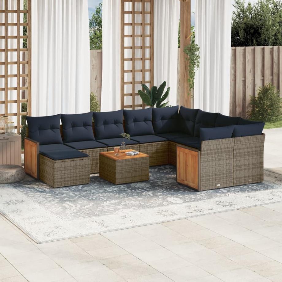 VidaXL Garten sofagarnitur poly-rattan  