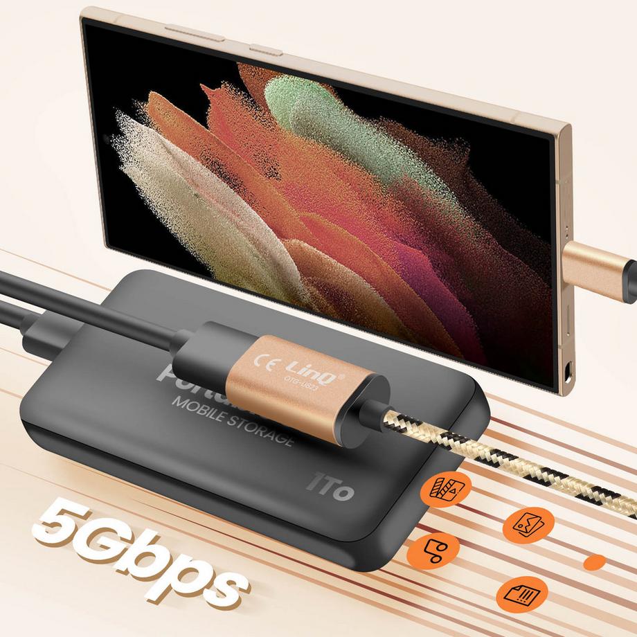 Avizar  Câble adaptateur LinQ USB-C vers USB OTG 