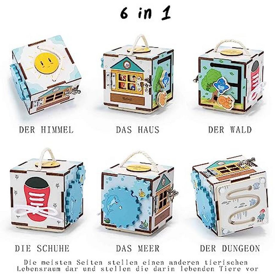 Activity-board  Lernspielzeug, Motorikspielzeug, Reisespiele für Kinder, Beschäftigungsbrett, Holzspielzeug, Spielaktivitätsbrett 