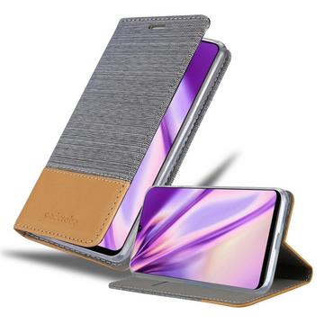 Housse compatible avec Samsung Galaxy A42 4G - Coque de protection avec fermeture magnétique, fonction de support et compartiment pour carte