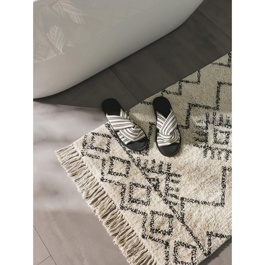 Benuta Tappeto da bagno Naomi Crema  