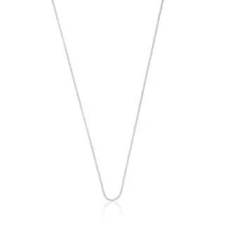 MUAU Schmuck  Collier Fuchsschwanz Weissgold 750, 0.7mm, 38cm 