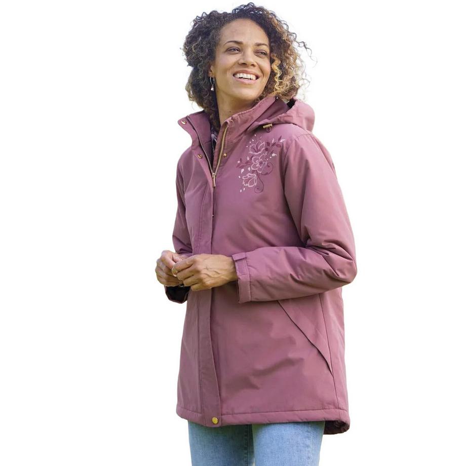 Atlas For Women Parka con Cappuccio e Stampa Floreale  