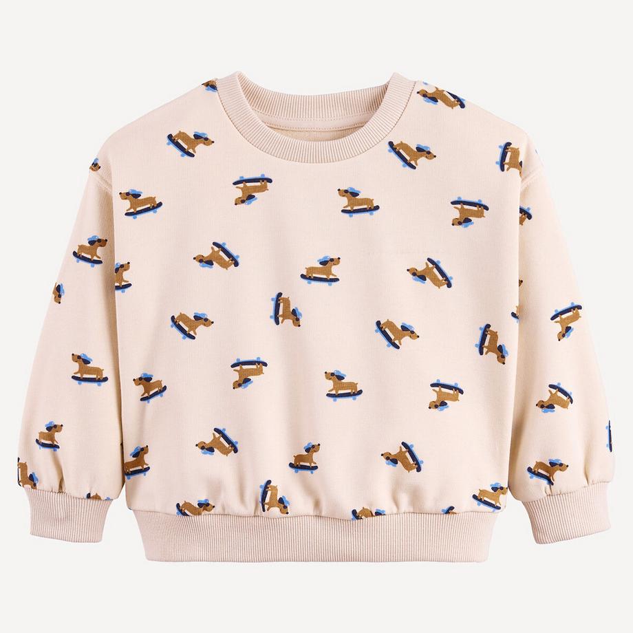 La Redoute Collections  Bedrucktes Sweatshirt mit Hunden 