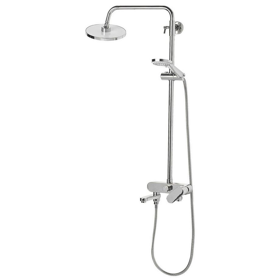 Beliani Ensemble de douche avec mitigeur et douche de pluie en Laiton Moderne GURARA  