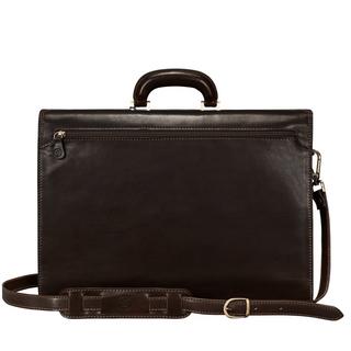 Maxwell Scott  Le Paolo L Grand porte-documents pour ordinateur 17" en cuir 