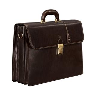 Maxwell Scott  Le Paolo L Grand porte-documents pour ordinateur 17" en cuir 